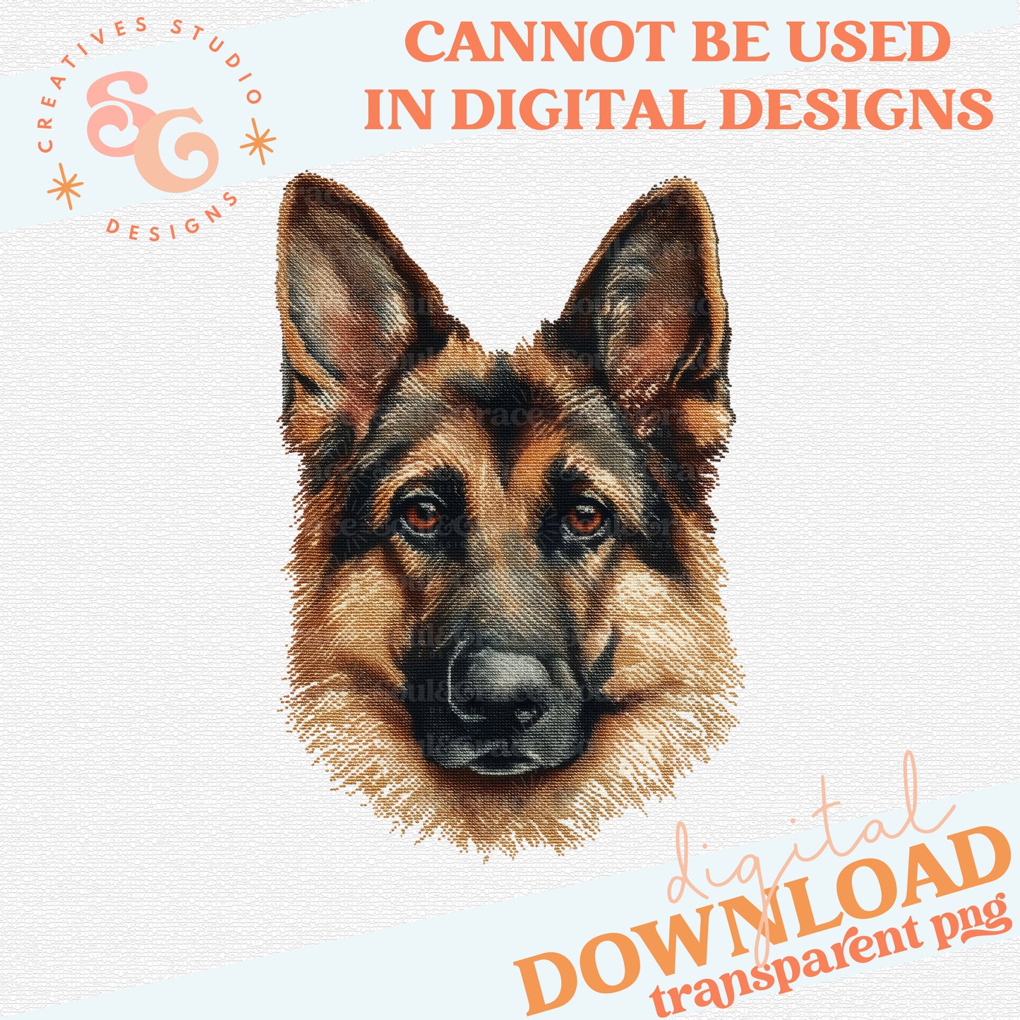 NEEDLEPOINT PETS GERMAN SHEPHERD