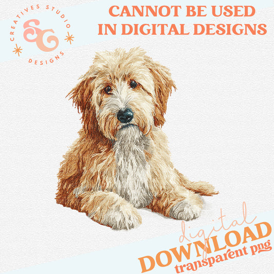 NEEDLEPOINT PETS GOLDEN DOODLE 2