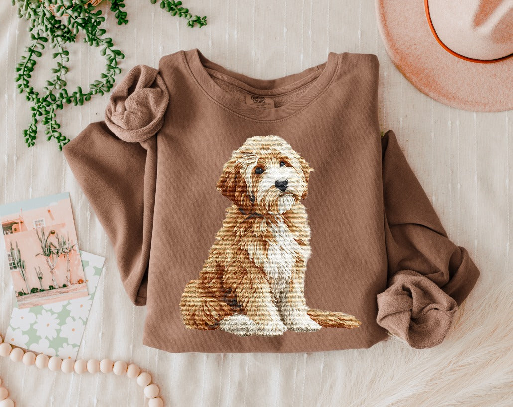 NEEDLEPOINT PETS GOLDEN DOODLE