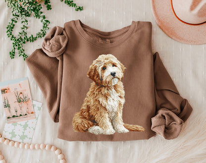 NEEDLEPOINT PETS GOLDEN DOODLE