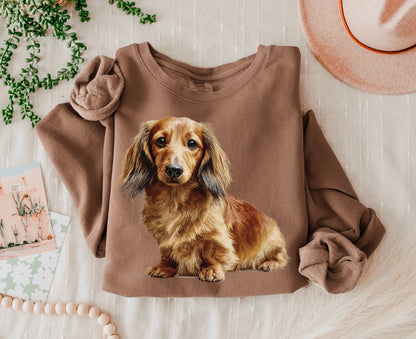 NEEDLEPOINT PETS LONG HAIR DACHSHUND