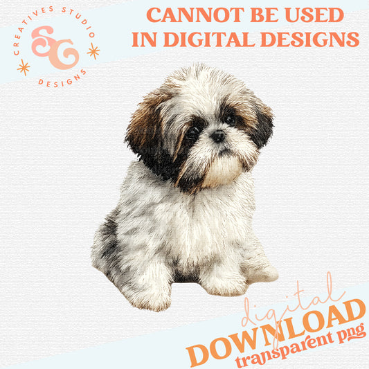 NEEDLEPOINT PETS SHIH TZU