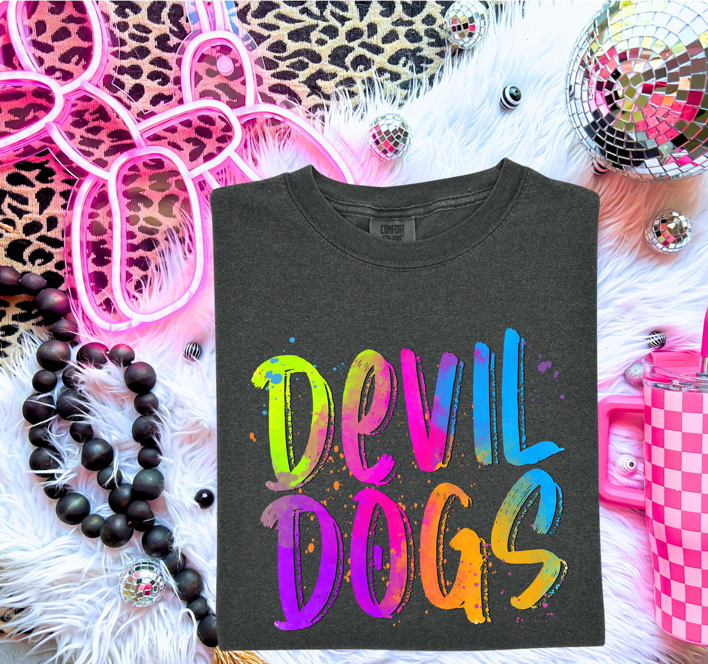NEON MASCOTS Devil Dogs