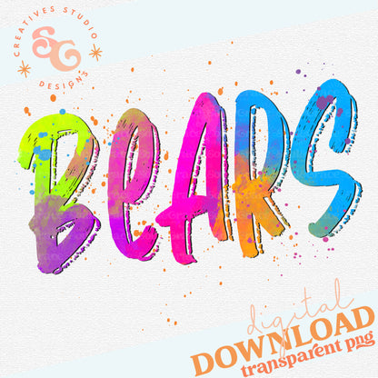 NEON MASCOTS Bears