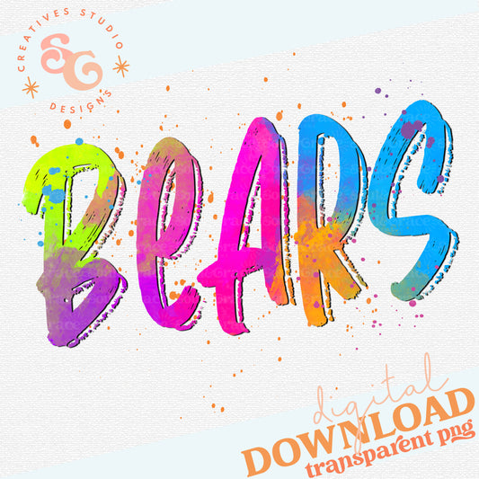 NEON MASCOTS Bears