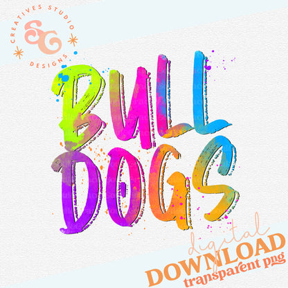 NEON MASCOTS Bulldogs