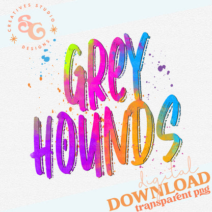 NEON MASCOTS Greyhounds