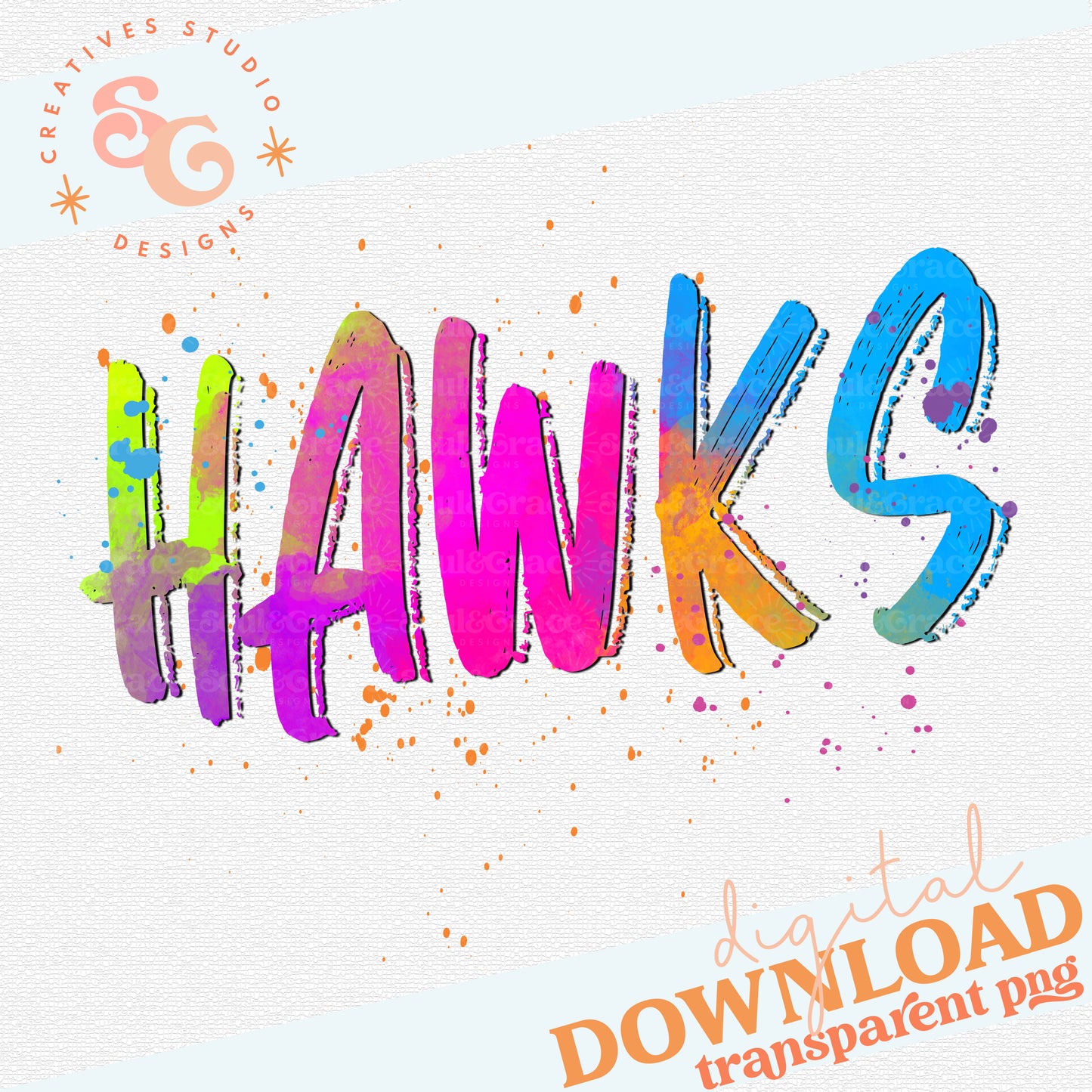 NEON MASCOTS Hawks