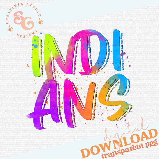 NEON MASCOTS Indians