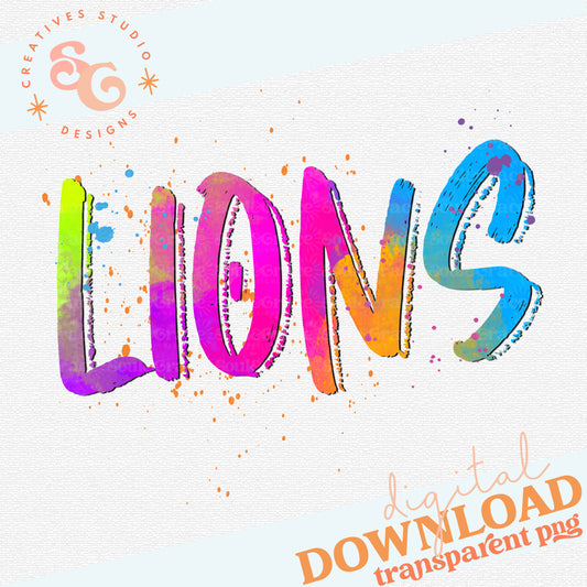 NEON MASCOTS Lions