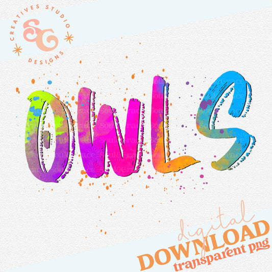 NEON MASCOTS Owls
