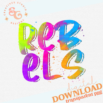 NEON MASCOTS Rebels
