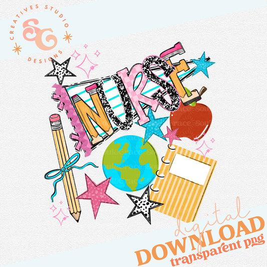 BACK TO SCHOOL NAME PENNANT NURSE