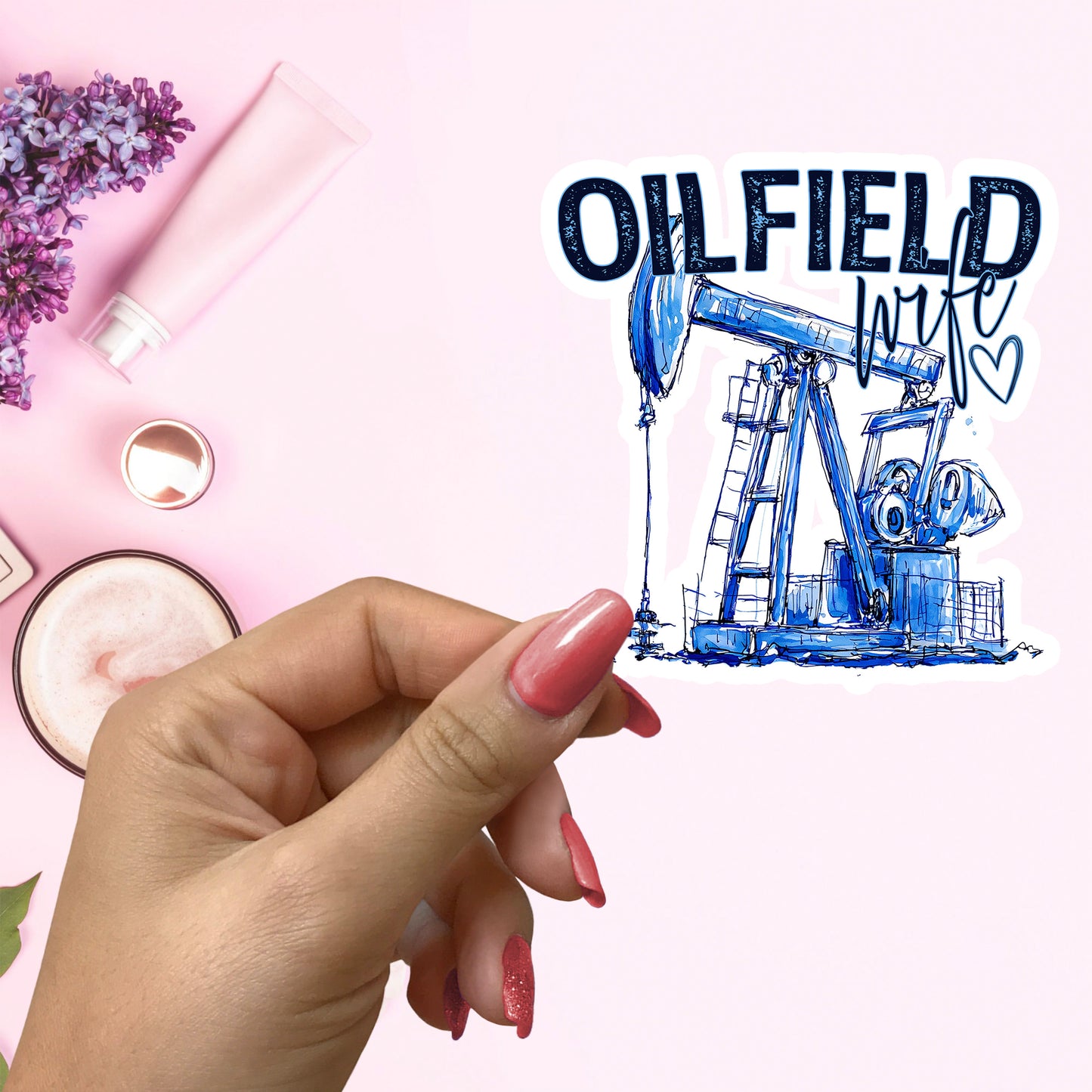 OILFIELD WIFE STICKER VINYL DECAL