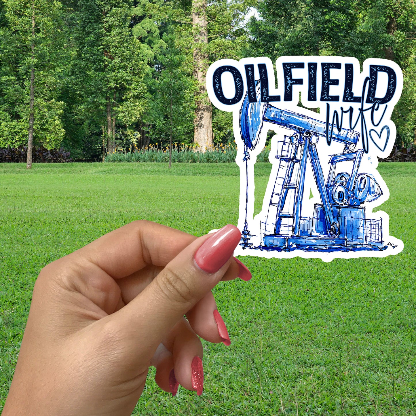 OILFIELD WIFE STICKER VINYL DECAL
