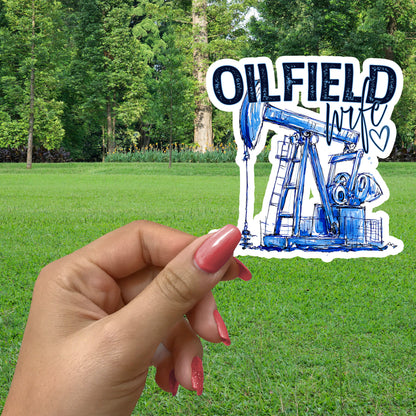 OILFIELD WIFE STICKER VINYL DECAL
