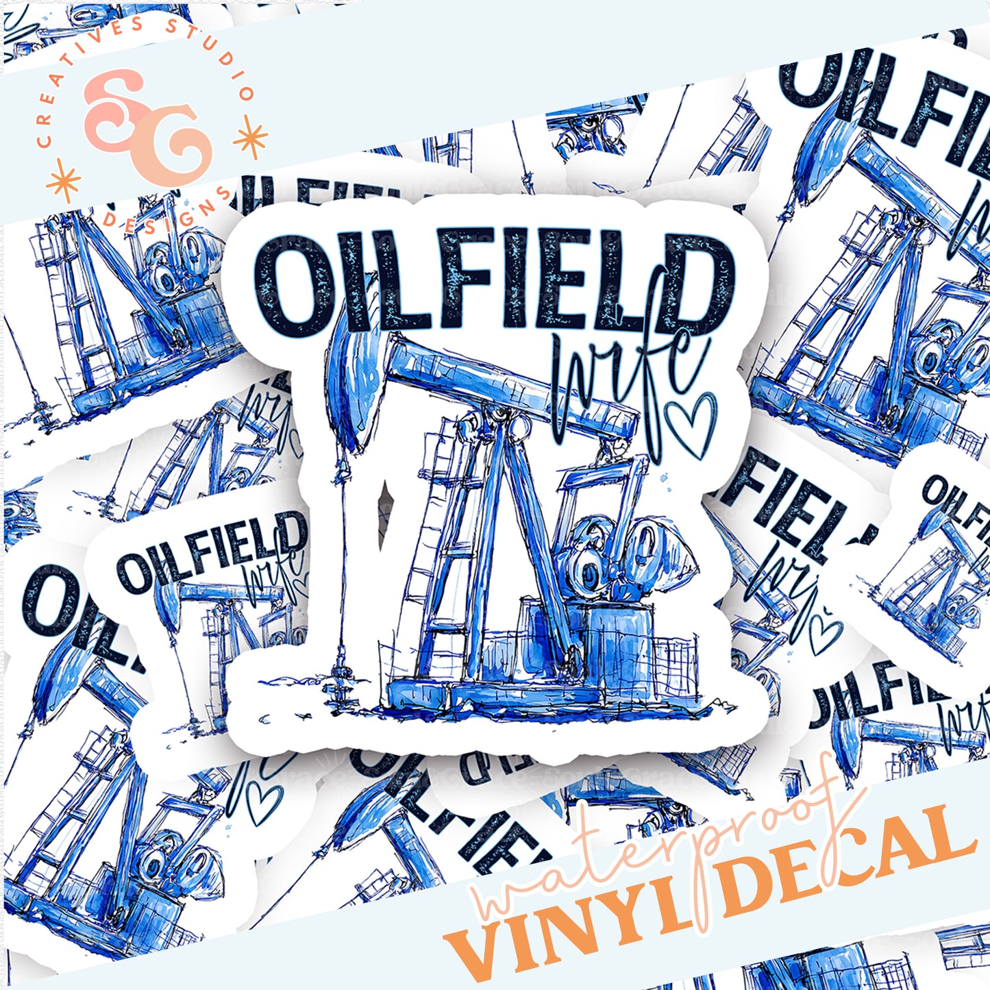 OILFIELD WIFE STICKER VINYL DECAL