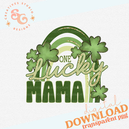 ONE LUCKY RAINBOW MAMA