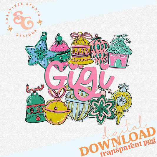 ORNAMENT NAME FRAME GIGI