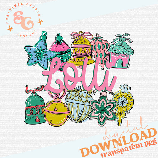 ORNAMENT NAME FRAME Lolli