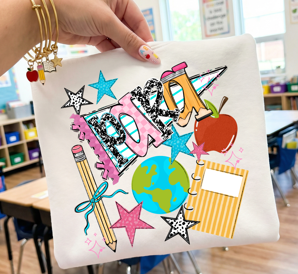 BACK TO SCHOOL NAME PENNANT PARA