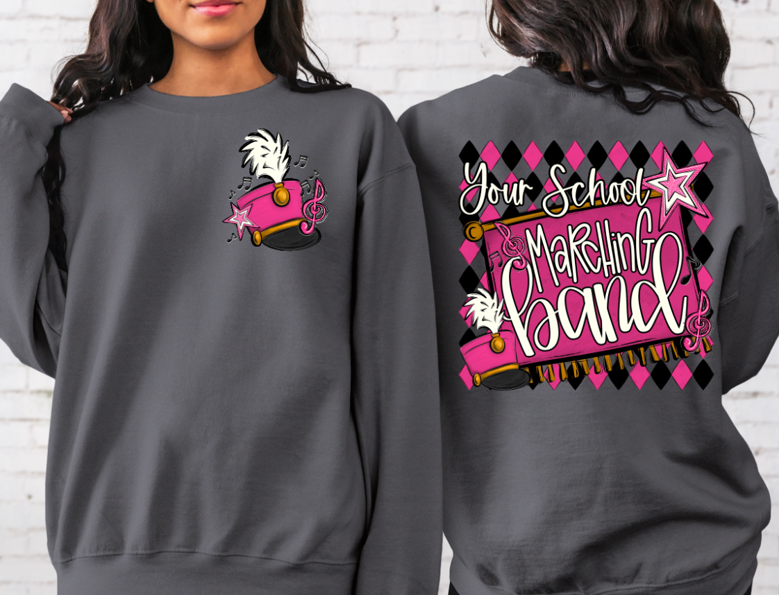 MARCHING BAND ARGYLE PINK