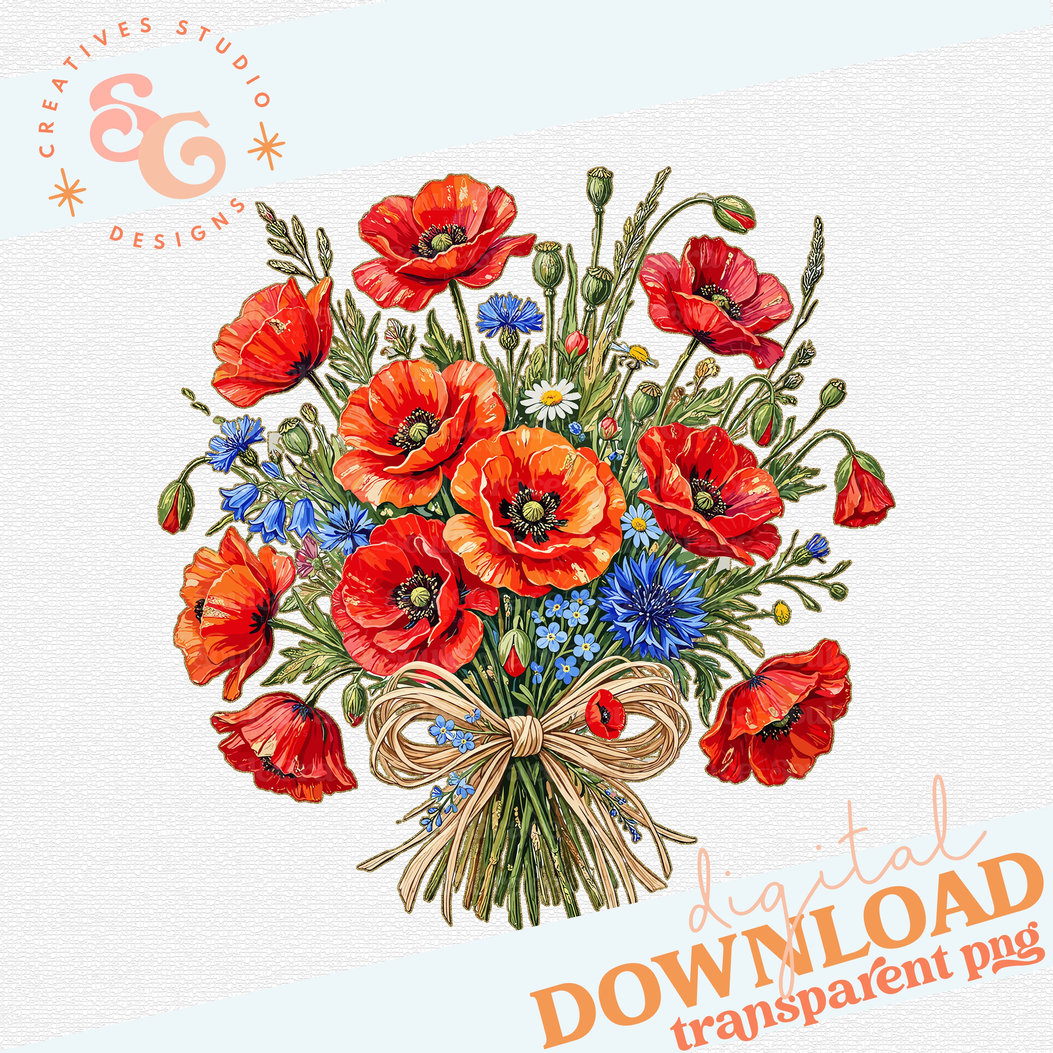 POPPY MEMORIAL BOUQUET – Soul & Grace Designs