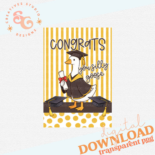 PORCH GOOSE GARDEN FLAG GRADUATION