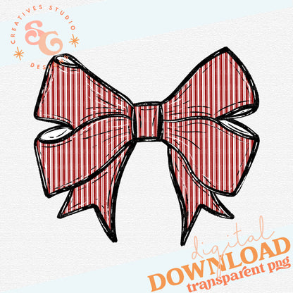 PREPSTER SEERSUCKER BOWS CRIMSON