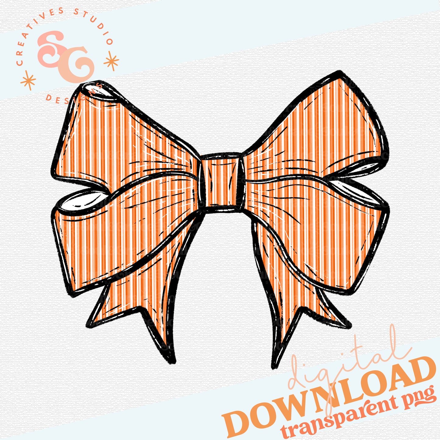 PREPSTER SEERSUCKER BOWS ORANGE