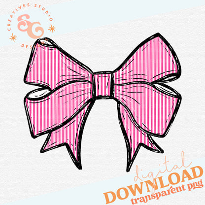 PREPSTER SEERSUCKER BOWS PINK