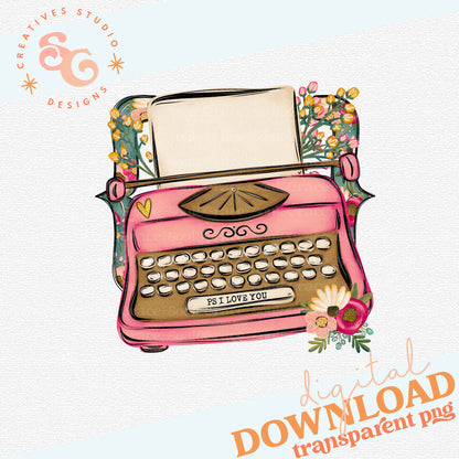 PS I LOVE YOU TYPEWRITER