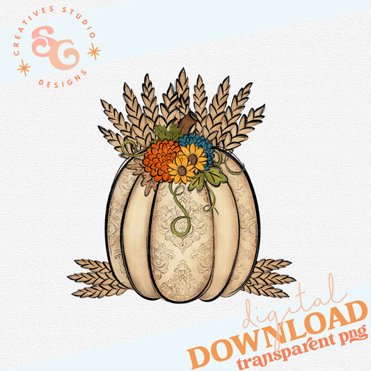 PUMPKIN WITH WHEAT