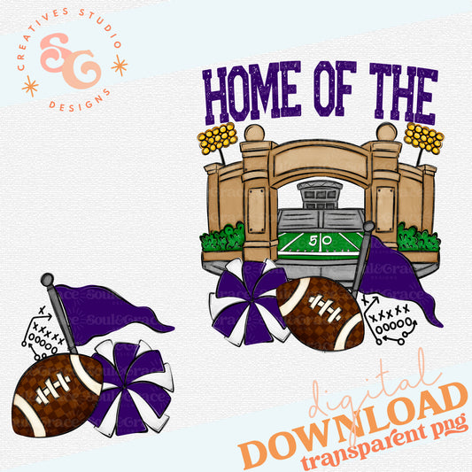 PURPLE HOME OF THE STADIUMS