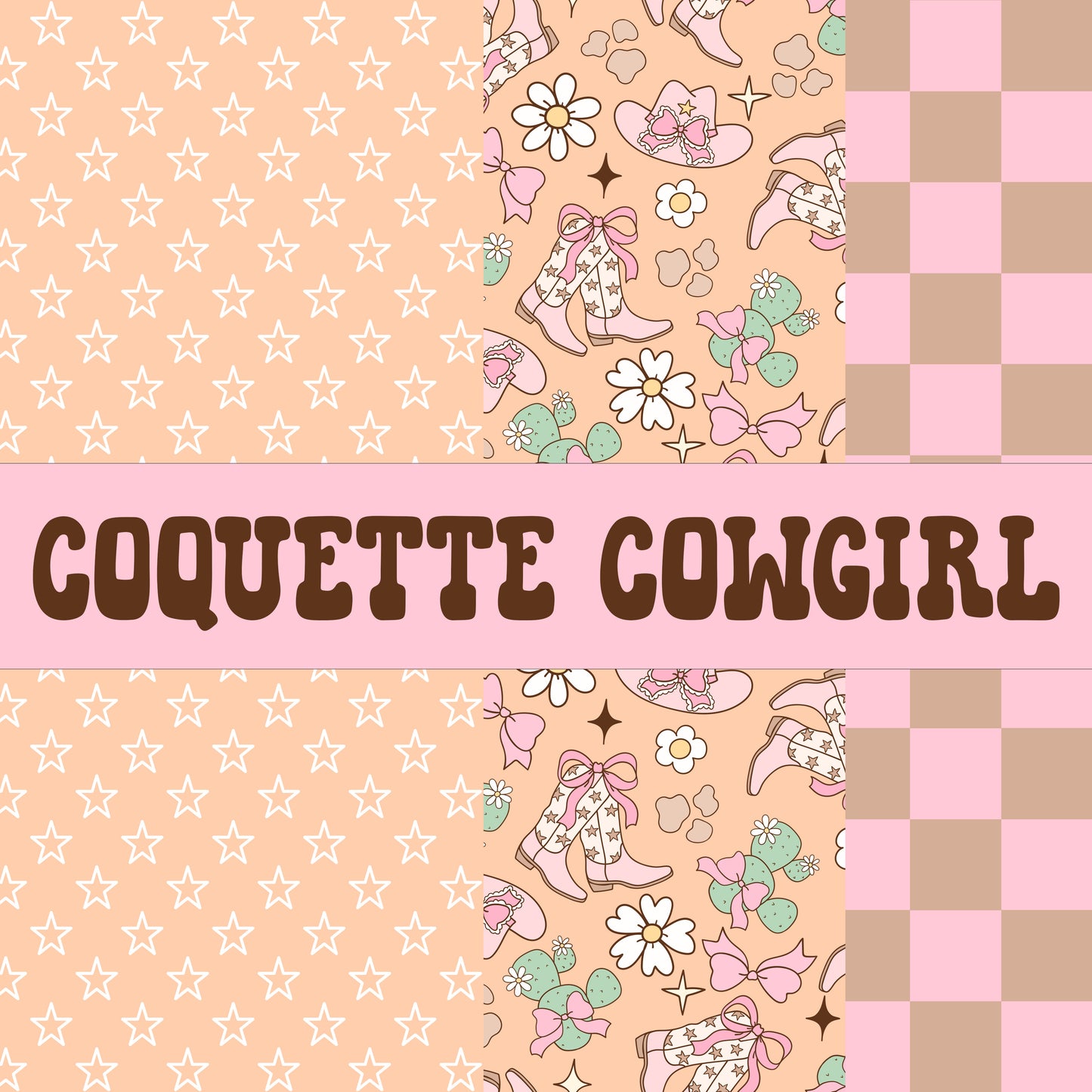 COQUETTE COWGIRL SEAMLESS PAPER SET