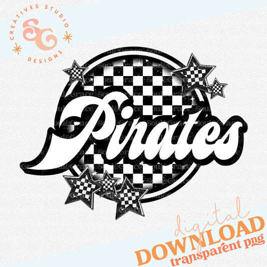 Pirates Checker Mascots