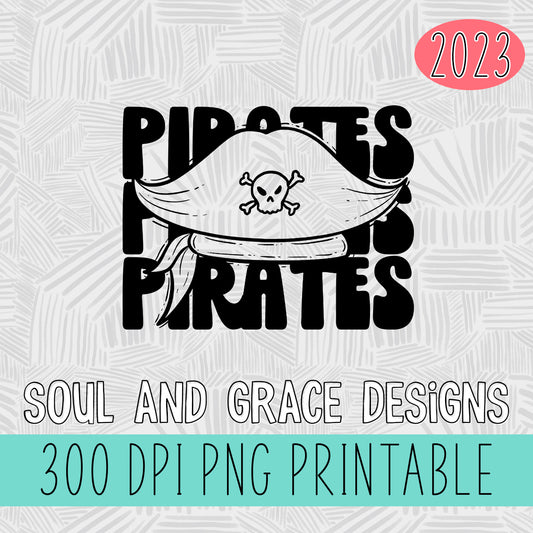 Pirates Stacked Mascot