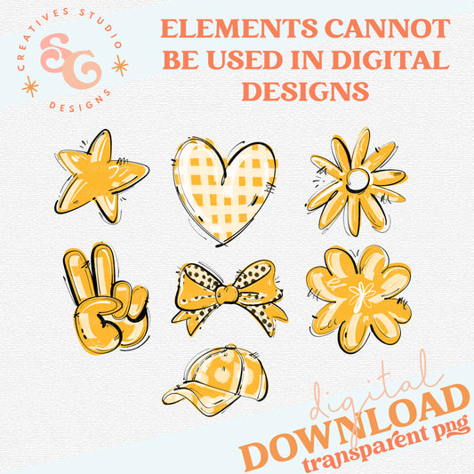 PLAY BALL YELLOW ELEMENTS