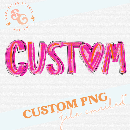 PRETTY IN PINK CUSTOM NAME