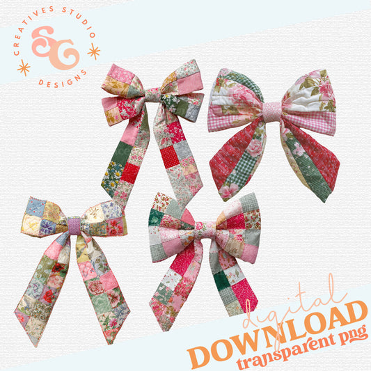 QUILTED BOW SET
