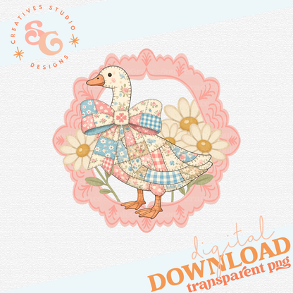 QUILTED GOOSE IN FRAME