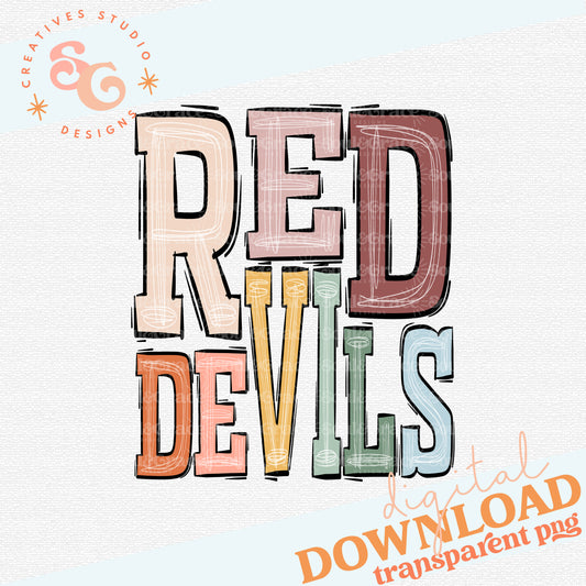 Boho Sports Red Devils