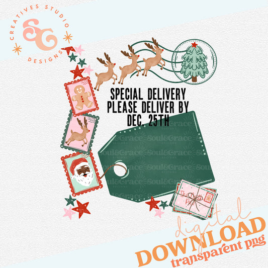 SANTA SACK SPECIAL DELIVERY - DARK