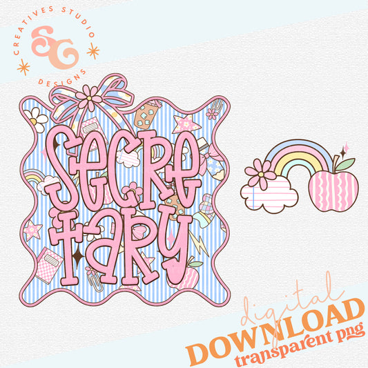 SEERSUCKER GRADE FRAME SECRETARY - POCKET PNG INCLUDED