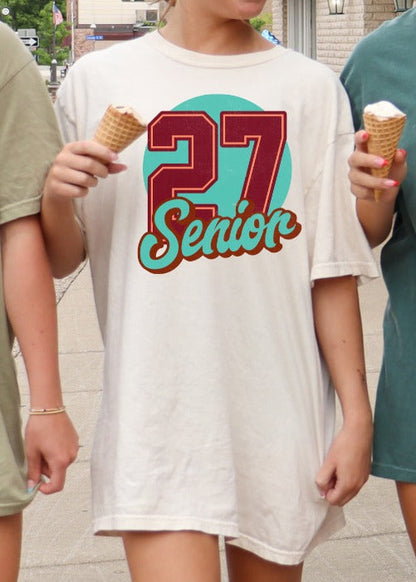 SENIOR DISTRESSED AQUA 27