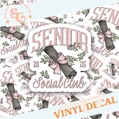 SENIOR SOCIAL CLUB 2026 STICKER VINYL DECAL