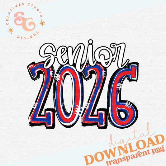 SPIRIT STACKED 2026 SENIOR ROYAL AND RED MIX