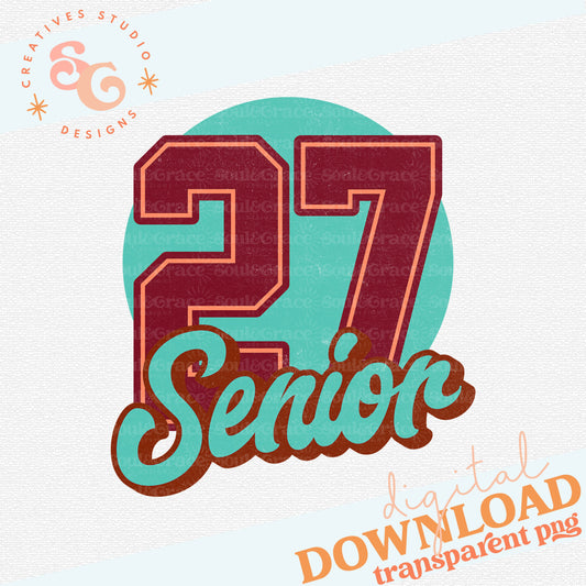 SENIOR DISTRESSED AQUA 27