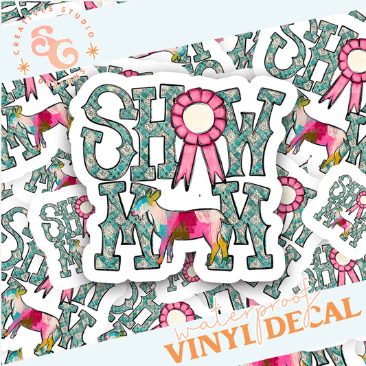 SHOW MOM GOAT STICKER VINYL DECAL