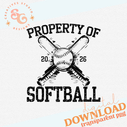 PROPERTY OF SOFTBALL